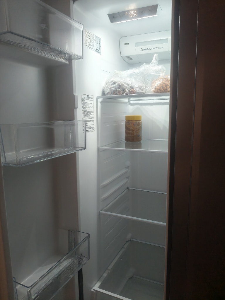 海尔(Haier)515升对开门超薄嵌入冰箱 大冷冻空间格局 黑金净化 一级双变频 BCD-515WLHSSEDS9晒单图