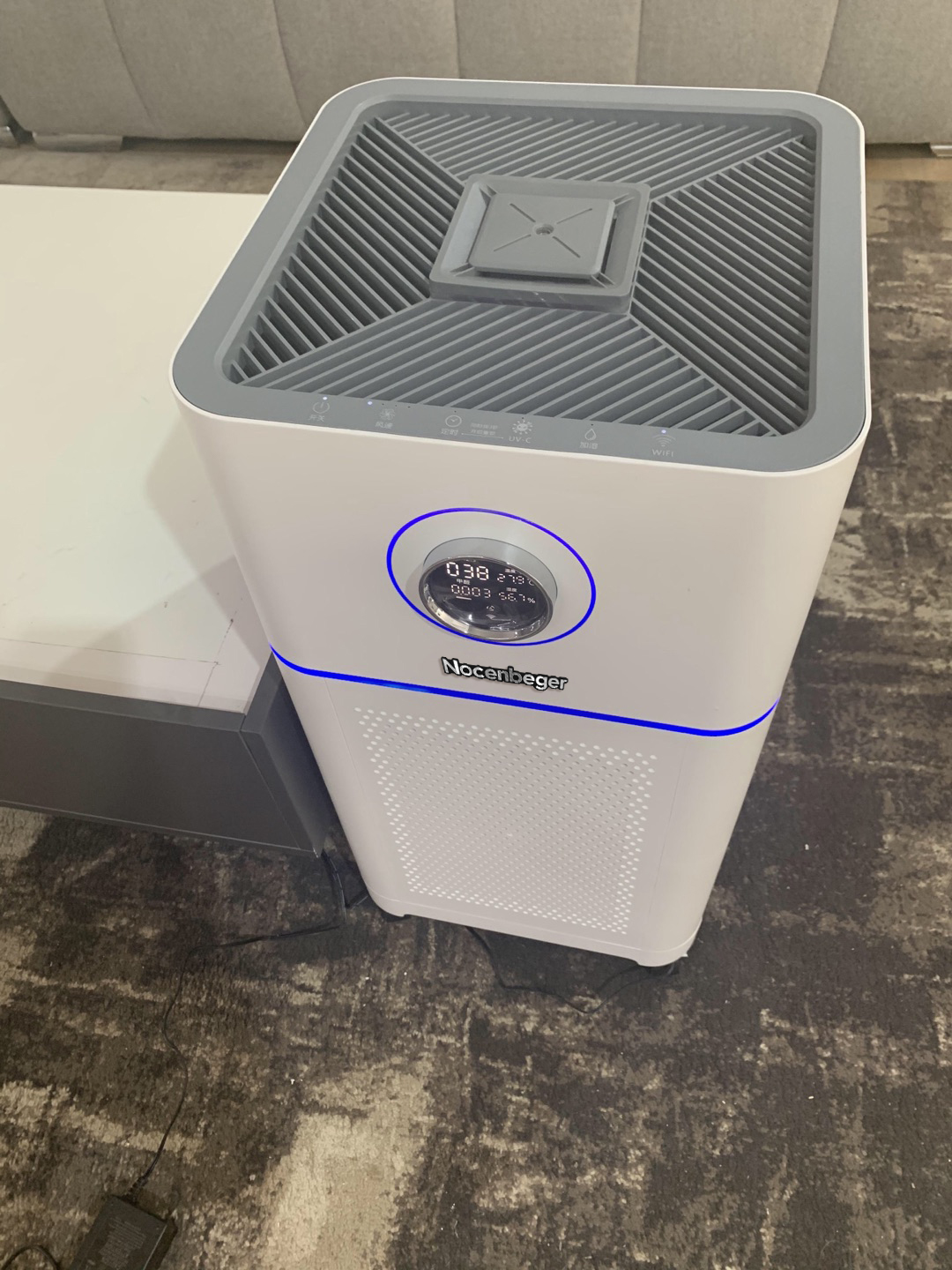 诺森柏格(Nocenbeger)空气净化加湿净化一体机除甲醛UV除菌除二手烟异味负离子净化净化器D7Pro晒单图