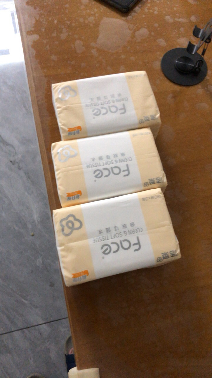 洁柔抽纸面巾纸Face百花香味软抽120抽3层*3包晒单图