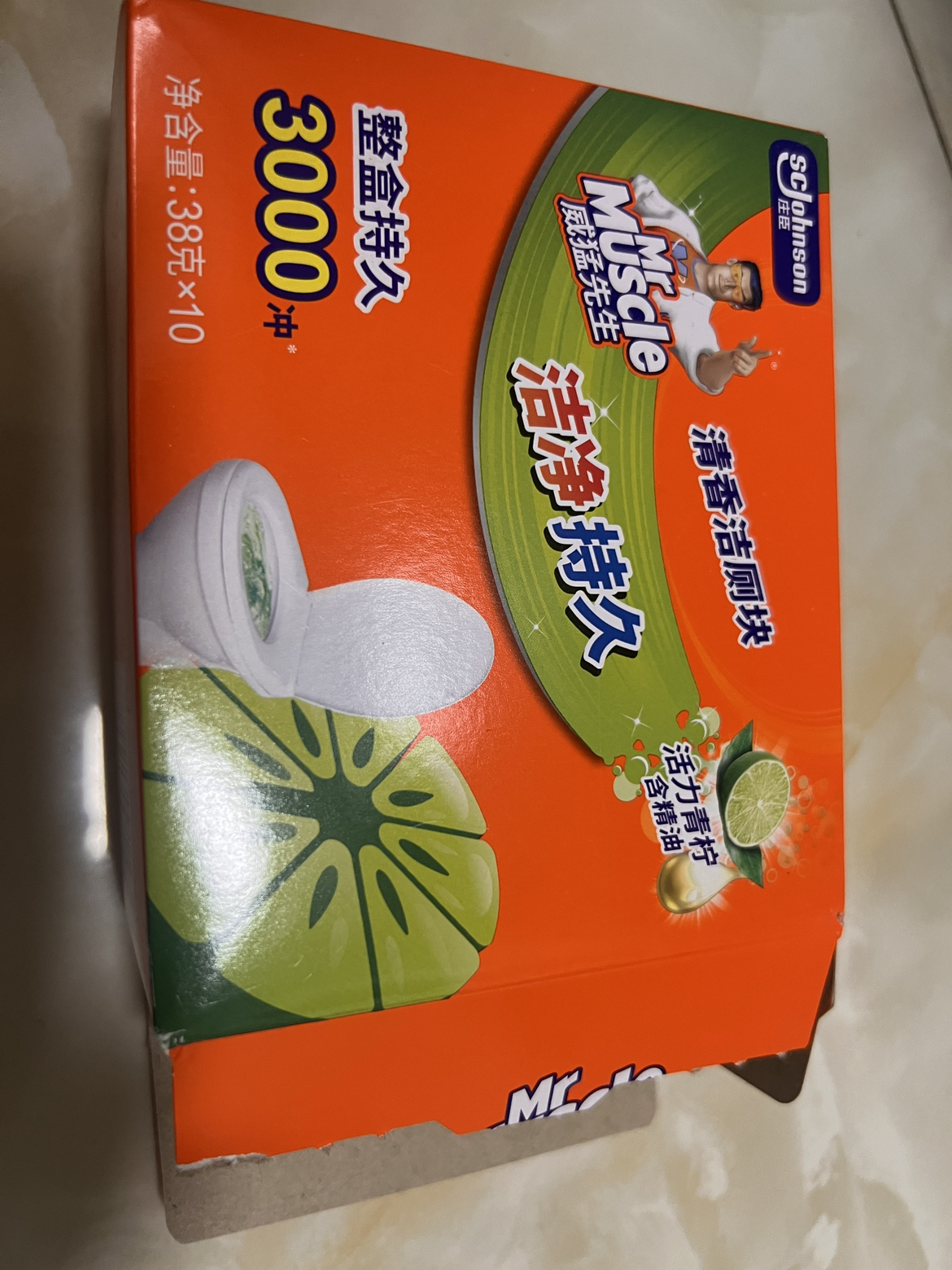 威猛先生 洁厕块 十块装 清新青柠檬 38g *10 洁厕宝 蓝泡泡 马桶 清洁 除臭 去味晒单图