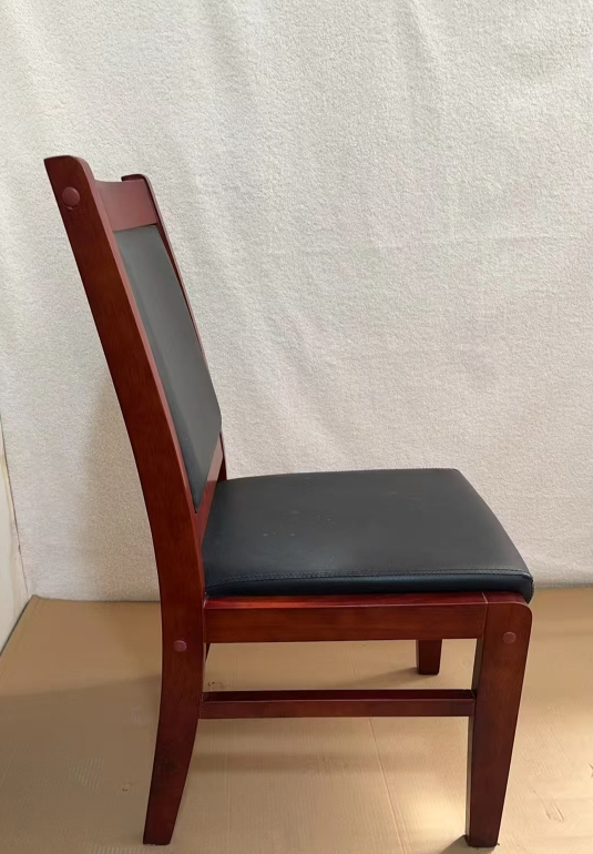 会议椅办公椅 橡胶木晒单图