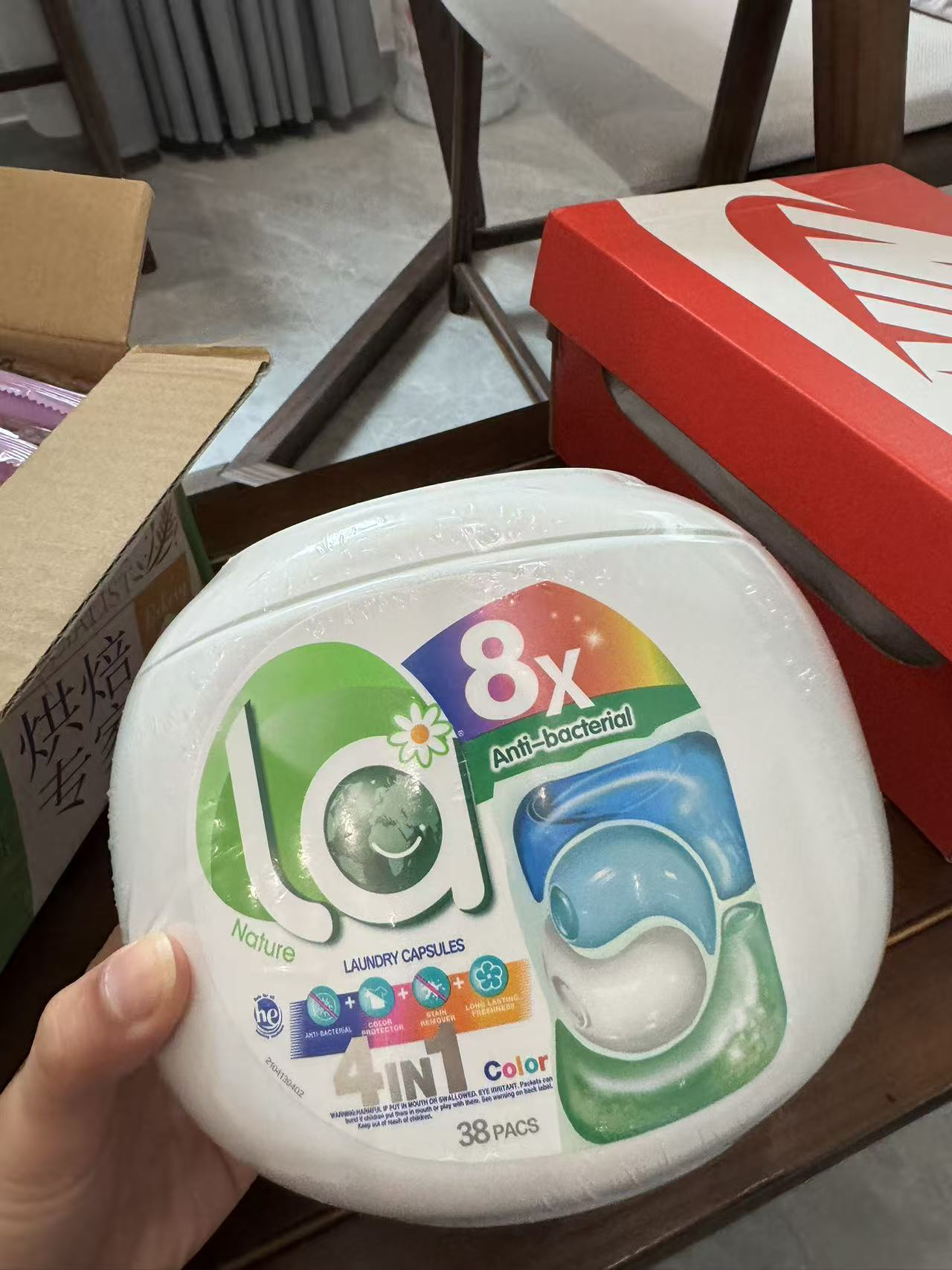 威露士la 4合1洗衣凝珠38粒 洁净除菌除螨留香洗衣液珠球 护色(护色防串色)晒单图