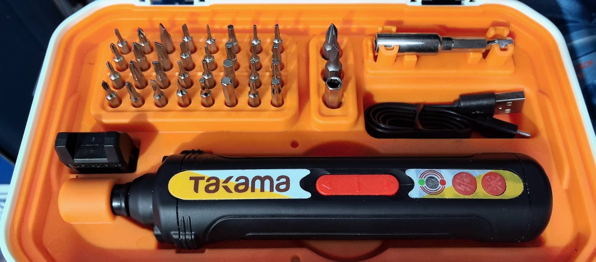 高松takama充电式电动螺丝刀起子机+螺丝批套装3.6V802004/1件晒单图