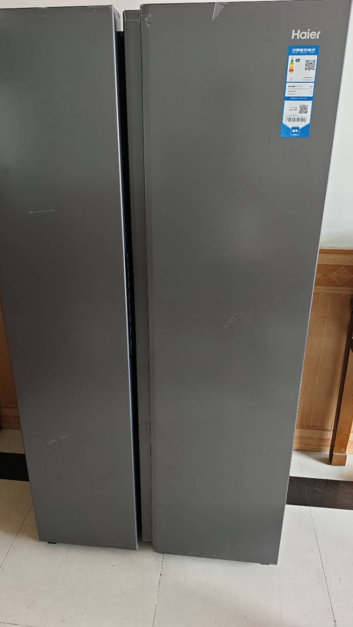 海尔(Haier)515升对开门超薄嵌入冰箱 大冷冻空间格局 黑金净化 一级双变频 BCD-515WLHSSEDS9晒单图