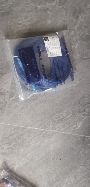蓝色铠装尾纤 FC-LC 25米 根晒单图