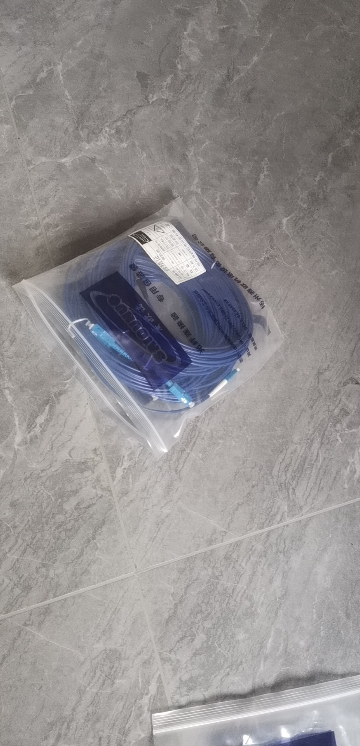 蓝色铠装尾纤 FC-LC 1米 根晒单图