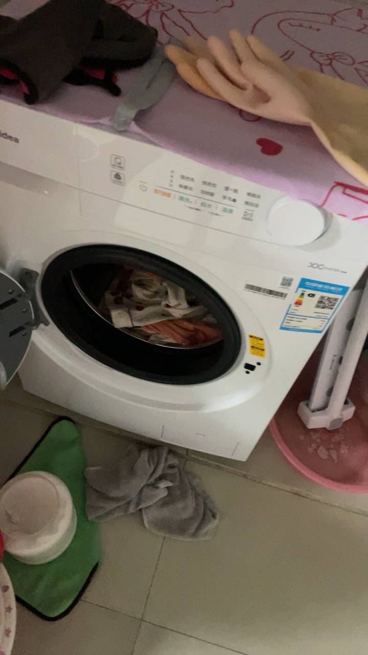 [官方正品]美的10公斤滚筒洗衣机MG100V11FPRO 全自动超薄机身巴氏除菌变频蒸汽桑拿羊毛洗简尚系列 以旧换新晒单图