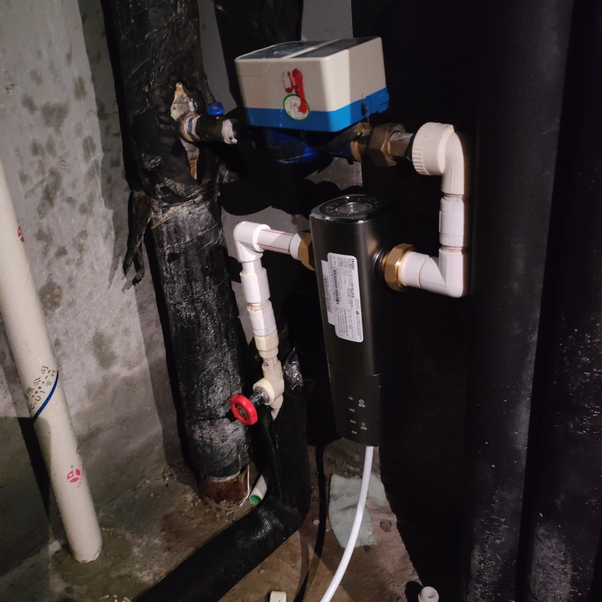 海尔(Haier)前置过滤器8T大通量家用顶配鲜活水40微米可视化双网自动反冲洗银河pro HQZ60-HFAZ26晒单图