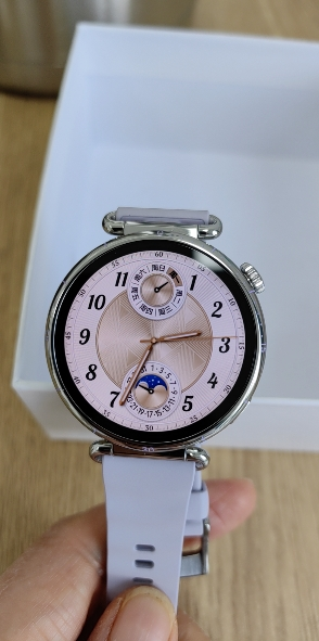 [智能手表]HUAWEI WATCH GT6 (KSU-B19) 41mm 紫色氟橡胶表 流光紫晒单图