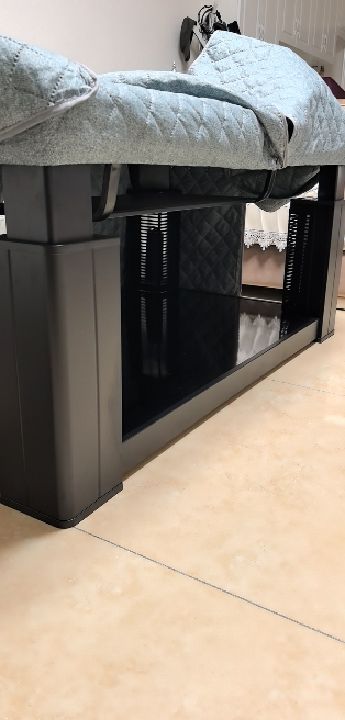 雪中情取暖桌电暖桌电暖炉烤火炉家用多功能升降茶几烤火桌电烤炉茶几一体电烤桌长方形家用客厅电炉Q25雪山银狐1.38米晒单图