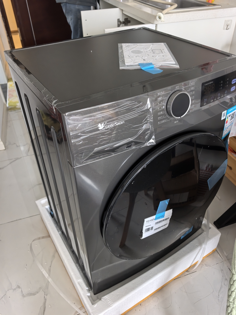 小天鹅(LittleSwan)洗衣机10kg超薄全自动家用滚筒洗烘一体除菌APURE升级版TD100V098PRO晒单图