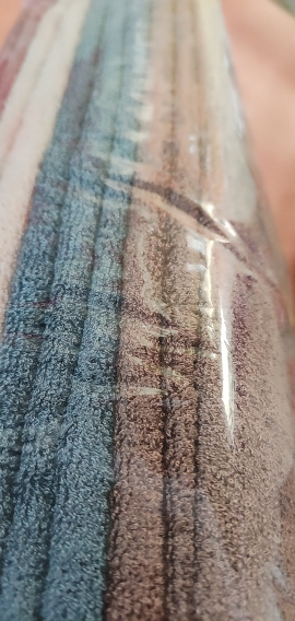 世纪金鹰竹纤维素色缎条成人面巾柔软洗脸毛巾34*74cm125g/条 125g晒单图