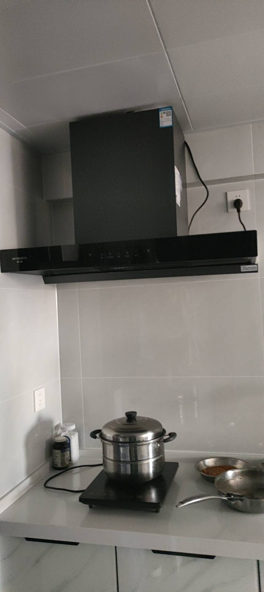 创维抽油烟机家用欧式顶吸式油烟机T型抽烟机18立方爆炒大风量排烟机高温自清洗Y1P晒单图