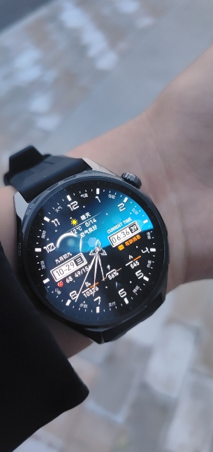 [智能手表]HUAWEI WATCH GT6 (ATM-B19) 46mm 黑色氟橡胶表带 雅丹黑晒单图