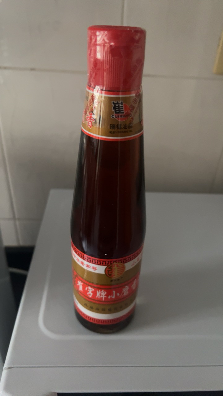 崔字牌小磨香油 传统水代法香油 纯芝麻油 448mL*3瓶 中华老字号晒单图
