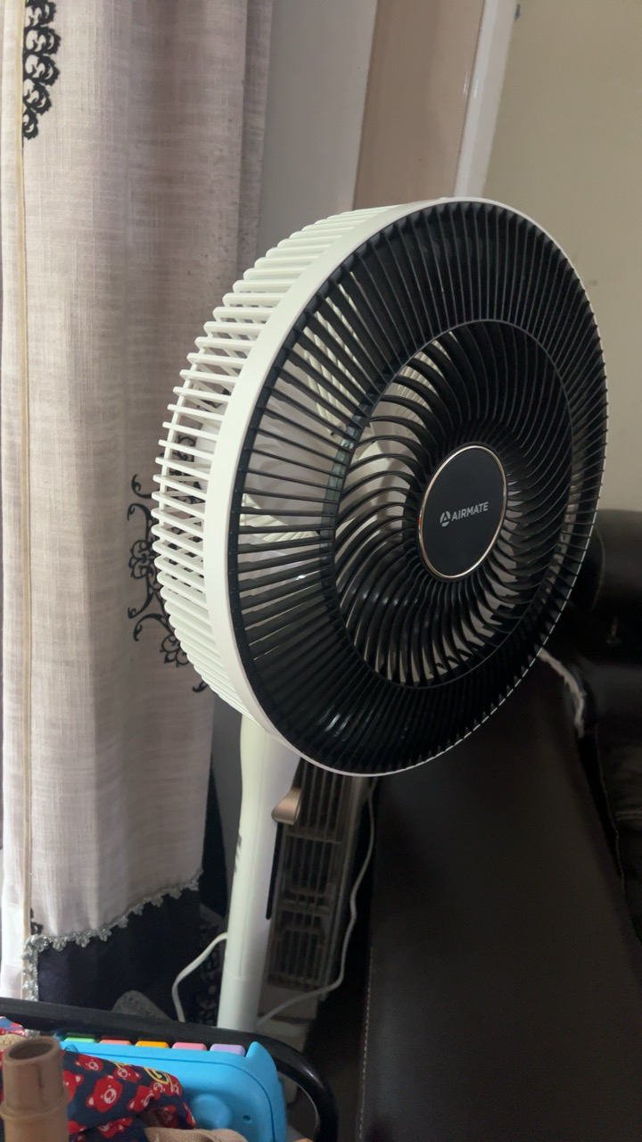 艾美特(Airmate)落地扇七叶大风量电风扇家用轻音小风扇台式左右摇头空气循环电扇底盘加固 FS35-X76晒单图