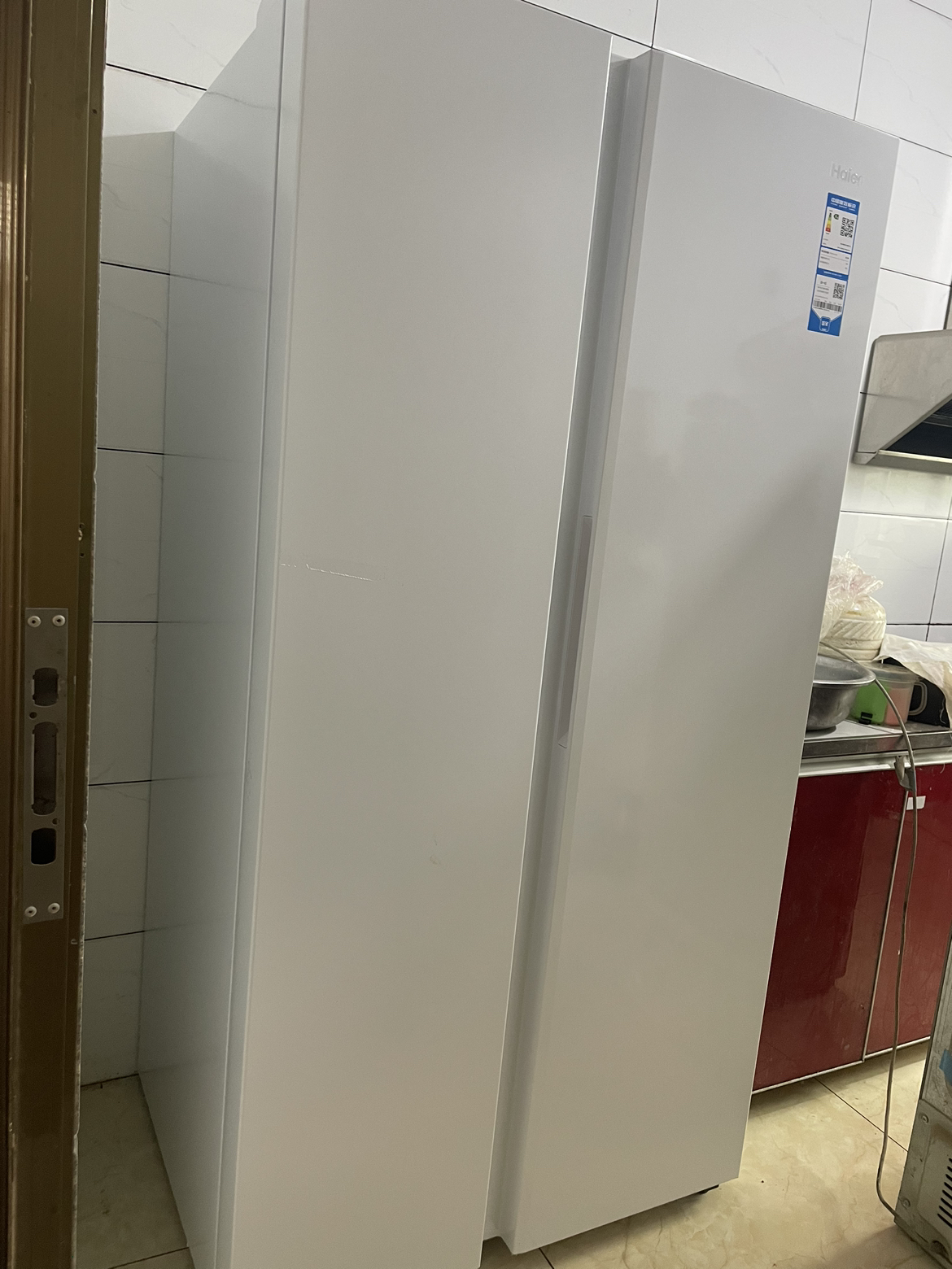 海尔(Haier)620升双变频对开门冰箱智能家电风冷无霜大容量双门冷冻家用净味保鲜家用电冰箱晒单图