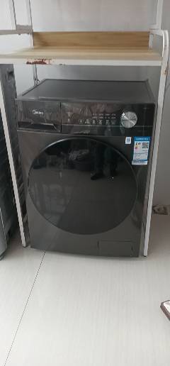 美的(Midea)滚筒洗衣机全自动家用 MD100V36T 10公斤洗烘一体 除菌净螨 节能净速 以旧换新晒单图