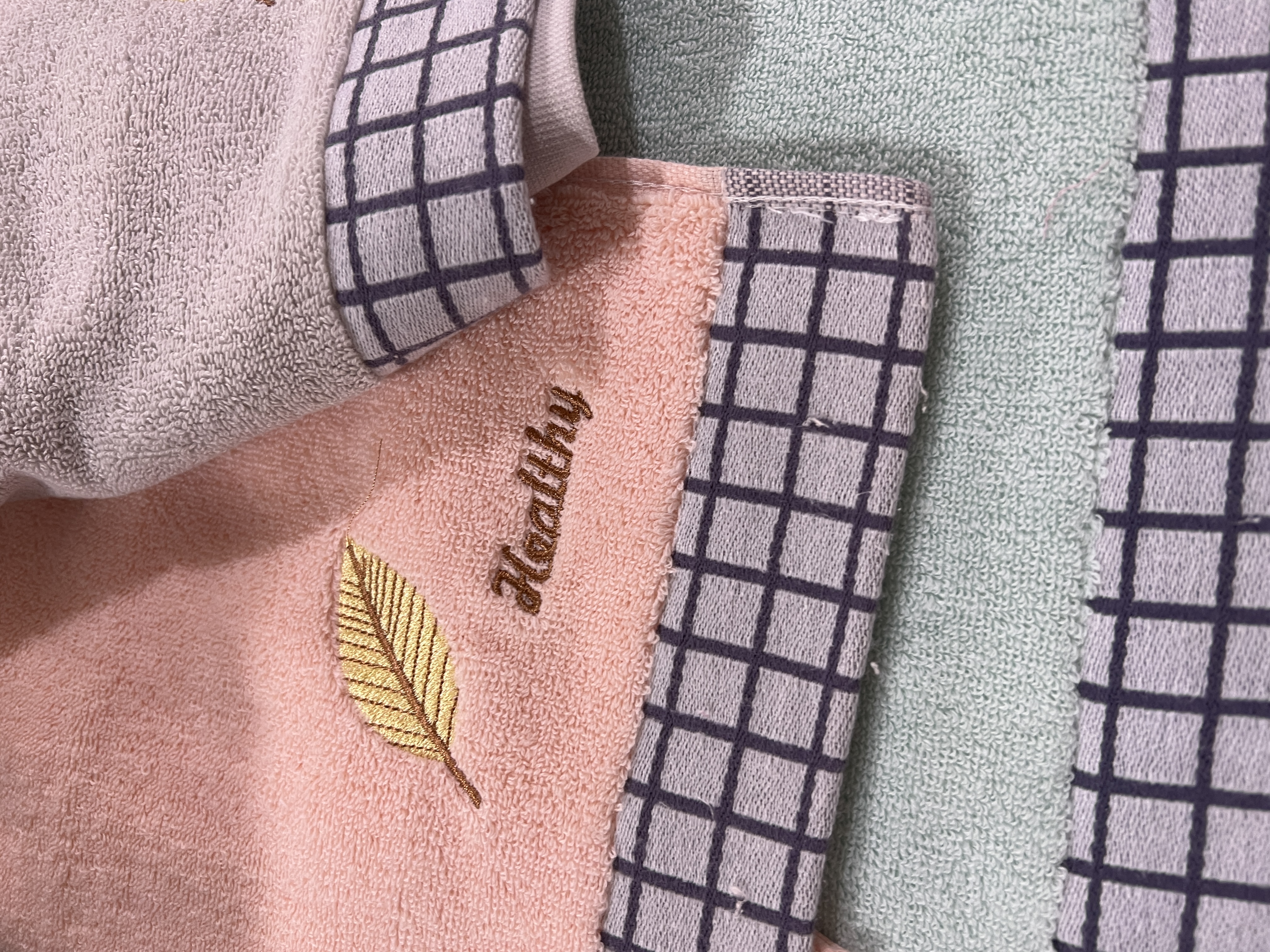 世纪金鹰119全棉绣花股纱毛巾 120g克/条 120g晒单图