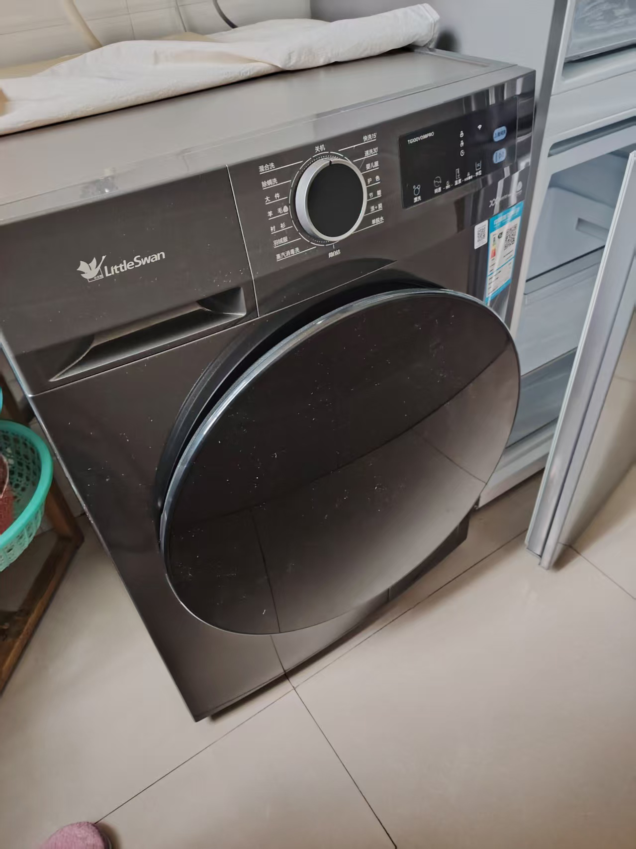 小天鹅洗衣机家用全自动10KG大容量蒸汽消毒洗 [洗净比1.1新款] APURE升级版098晒单图