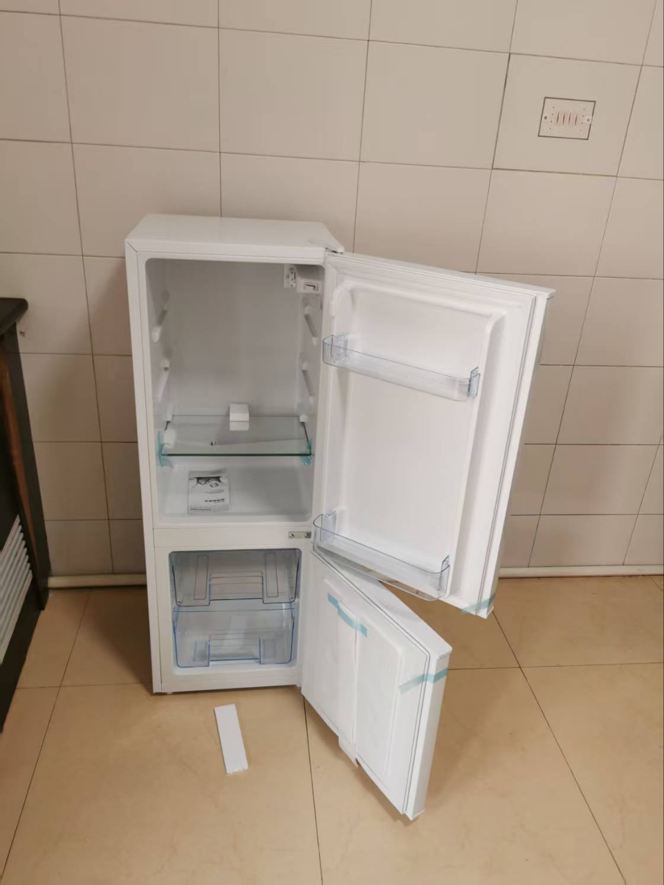 荣事达(Royalstar)132升迷你冰箱小型双门电冰箱家用宿舍冷冻冷藏节能一级能效BCD-132L9RSZ(白)晒单图