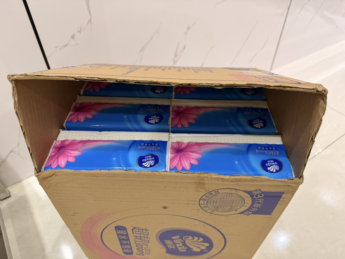 维达超韧抽纸3层M码150抽24包卫生纸 家用实惠装餐巾纸面巾纸卫生纸纸巾(新旧包装交替发货)晒单图