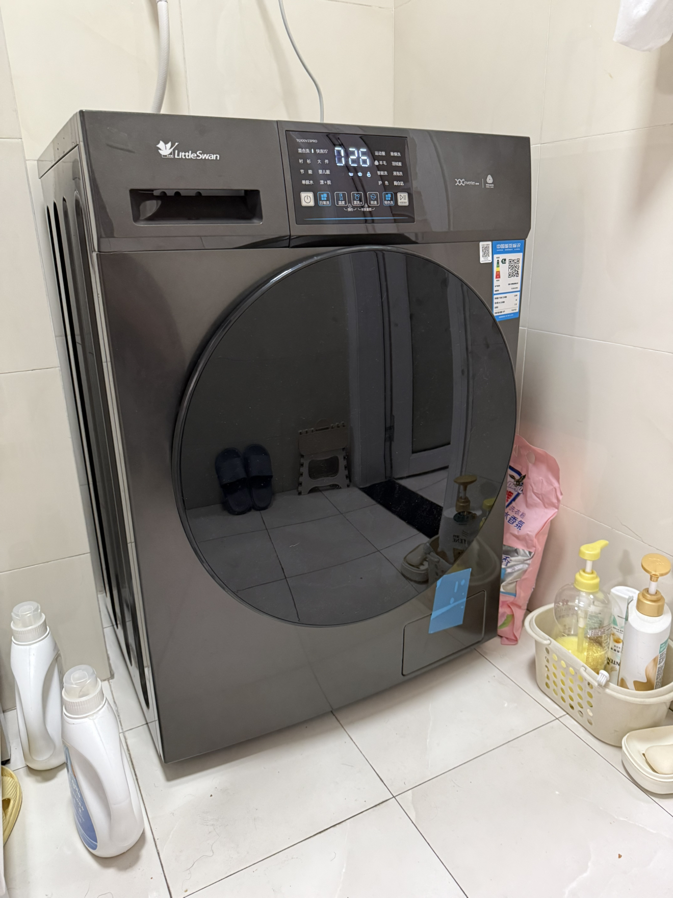 [苏宁自营]小天鹅滚筒洗衣机全自动变频10公斤大容量家用羽绒服洗除菌除螨 [洗净比1.1新款]23pro晒单图
