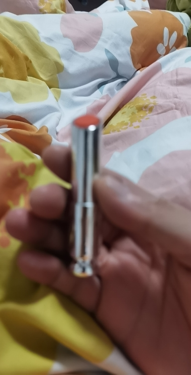 迪奥(Dior)口红粉漾魅惑润唇膏 提升气色闪亮女士 变色唇膏3.2g 粉漾魅惑#004偏橘色晒单图