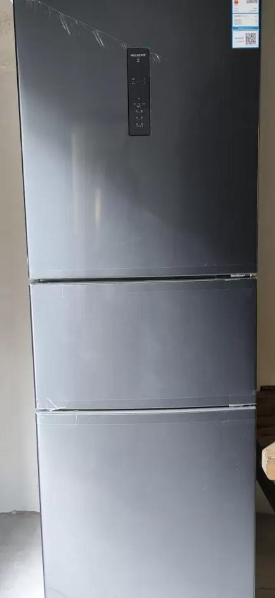 离子净美菱271升三门冰箱 59.6cm窄机身小冰箱1级能效风冷无霜净味家用电冰箱换新消费补贴BCD-271WP3CX灰晒单图