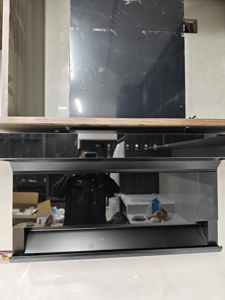 海尔(Haier)油烟机顶侧三吸不跑烟24m³爆炒大风量4.2KW大火力燃气灶天然气烟灶套装EC723+Q235天晒单图