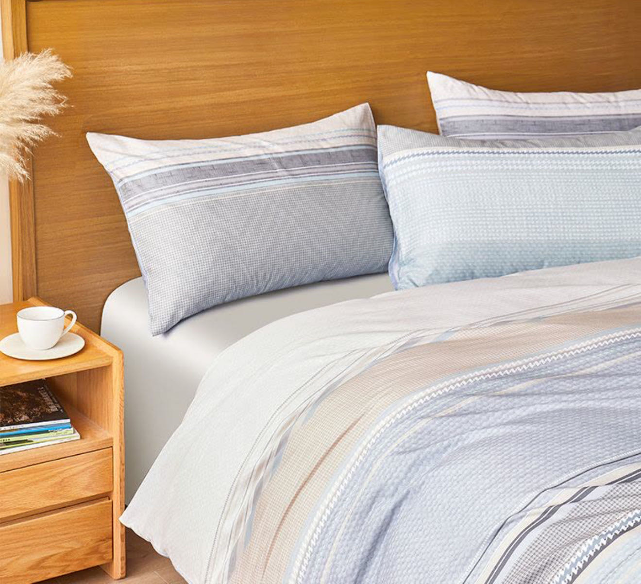 最生活四件套100%全棉轻奢贡缎套件 舒适睡感 轻奢之选 轻奢全棉四件套套Z-8803晒单图