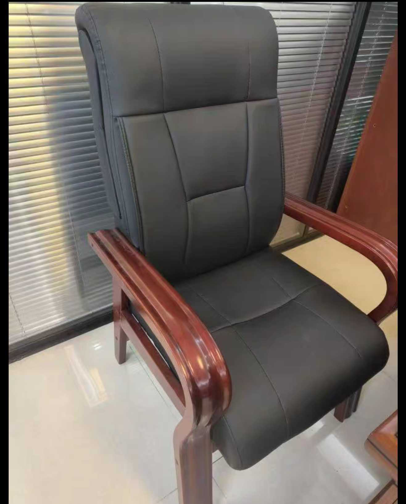 鑫苏威 定制实木办公椅/会议椅 S110 XSW-BG-SM03 张晒单图
