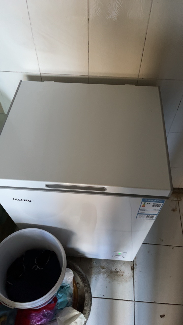 美菱(MELNG)100升卧式单温冷柜自营 白色新款多档调温减霜抑菌 一级能效商用家用小冰柜 顶开门冰柜 以旧换新晒单图