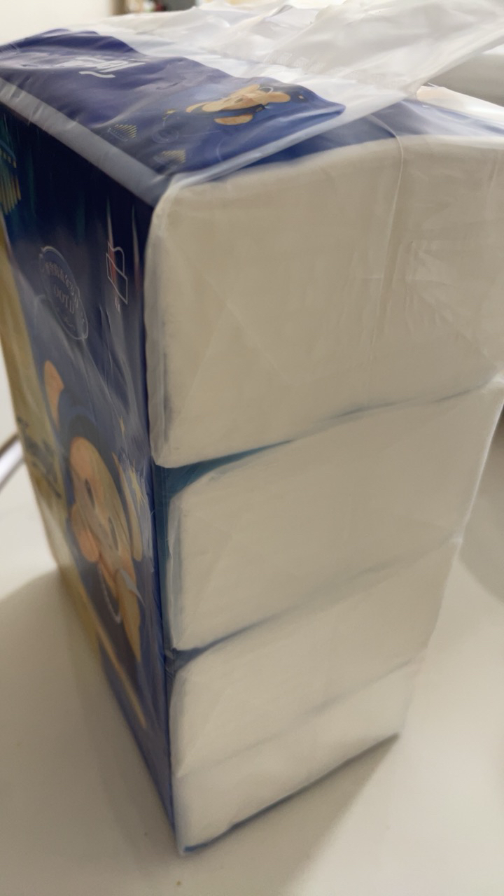 [得宝×黄油小熊联名]Tempo得宝无香联名印花抽纸4层90抽4包卫生纸 家用尝鲜装餐巾纸面巾纸纸巾-新旧随机发晒单图