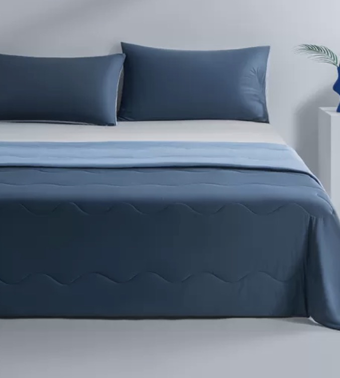 最生活夏凉被纯棉全棉夏季空调被可机洗抗菌裸睡Z-8801晒单图