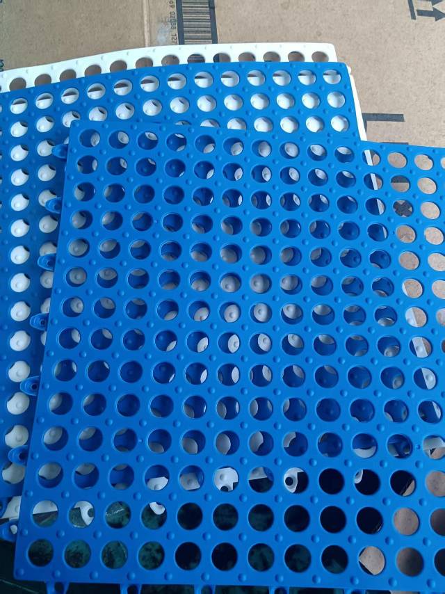 苏宁宜品 SNYP-DD10 浴室防滑垫悬浮地垫 蓝+白 30*30cm 4片装晒单图