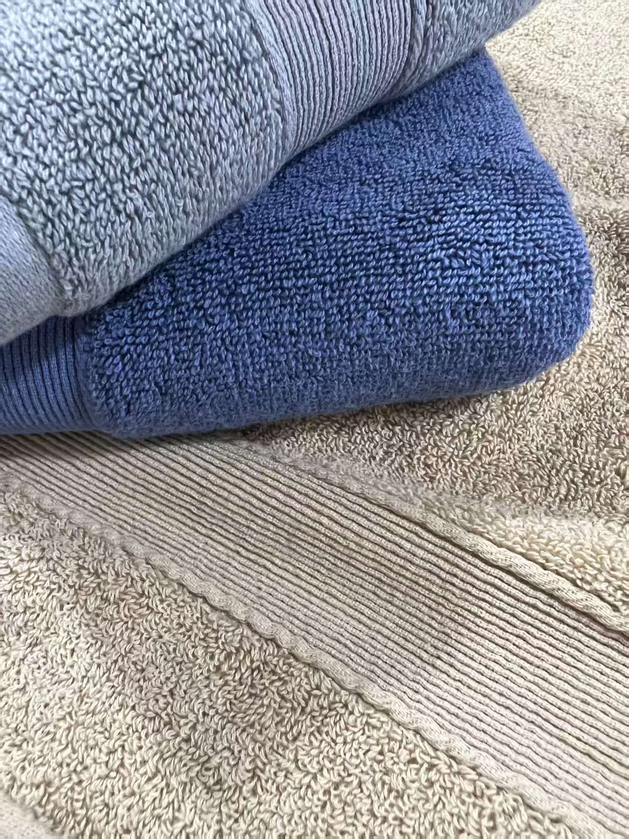 世纪金鹰135g精梳棉素缎加厚毛巾成人面巾酒店毛巾135克*1条晒单图