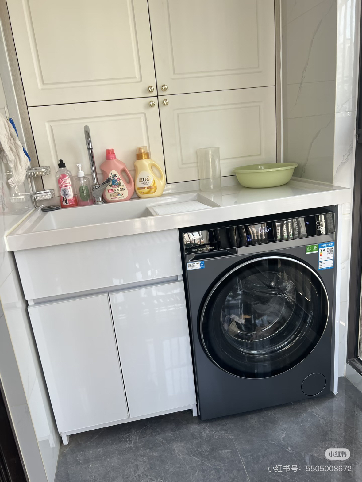 海尔(Haier)云溪4.0 Pro 10公斤 直驱精华洗 光等离子除菌 PTC净滤智烘 洗干一体机 PBLEG78BU晒单图