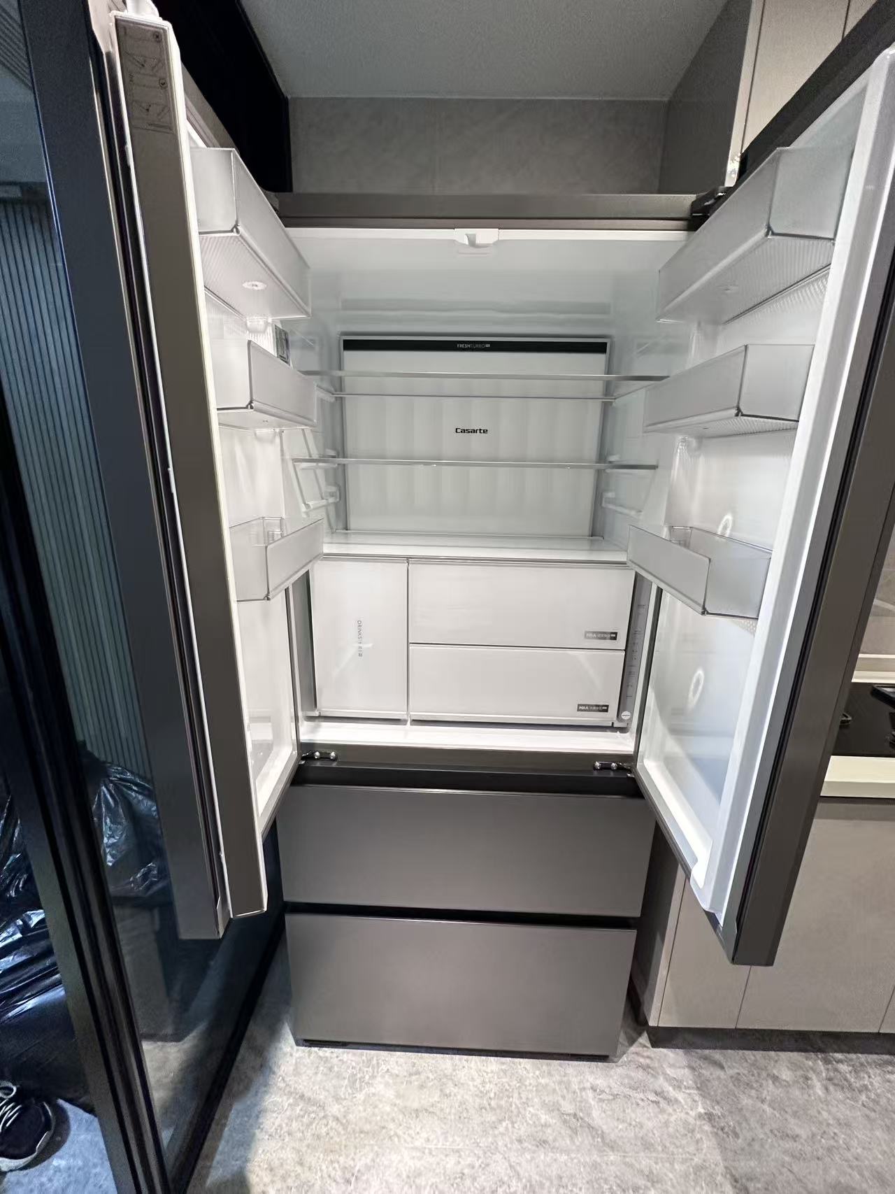 卡萨帝(Casarte)550升多门零嵌超薄冰箱 双MR低氧窖藏 全自动制冰 BCD-550WGCFDMGZHU1(锦)晒单图