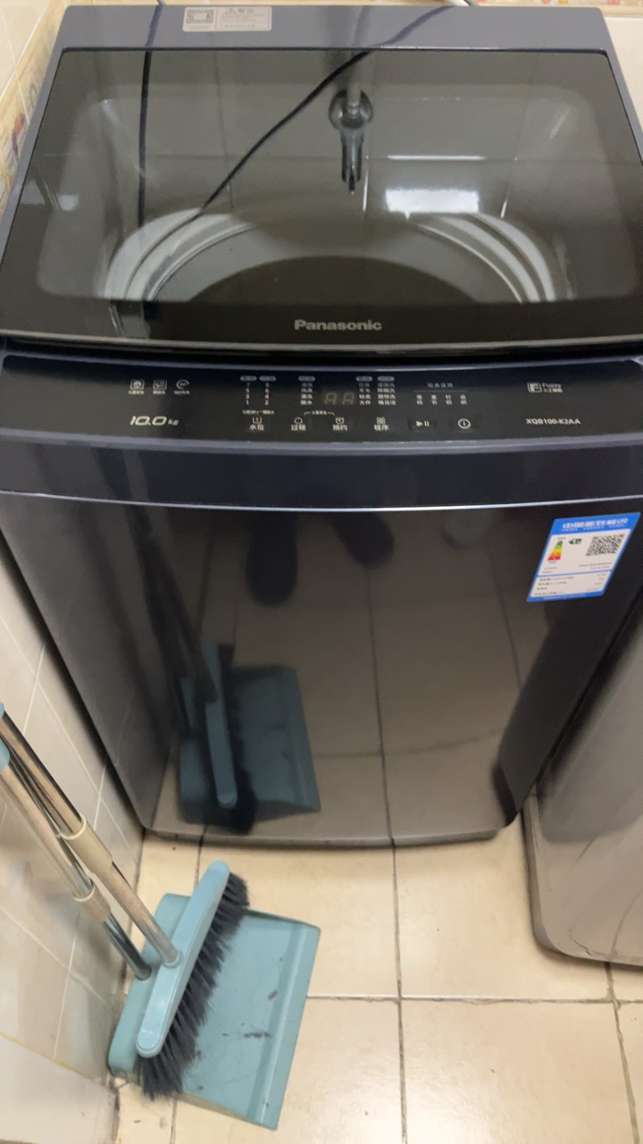 松下 10公斤波轮洗衣机全自动家用大容量玻璃盖除螨洗羊毛洗高效去污操作简便XQB100-K2AA晒单图