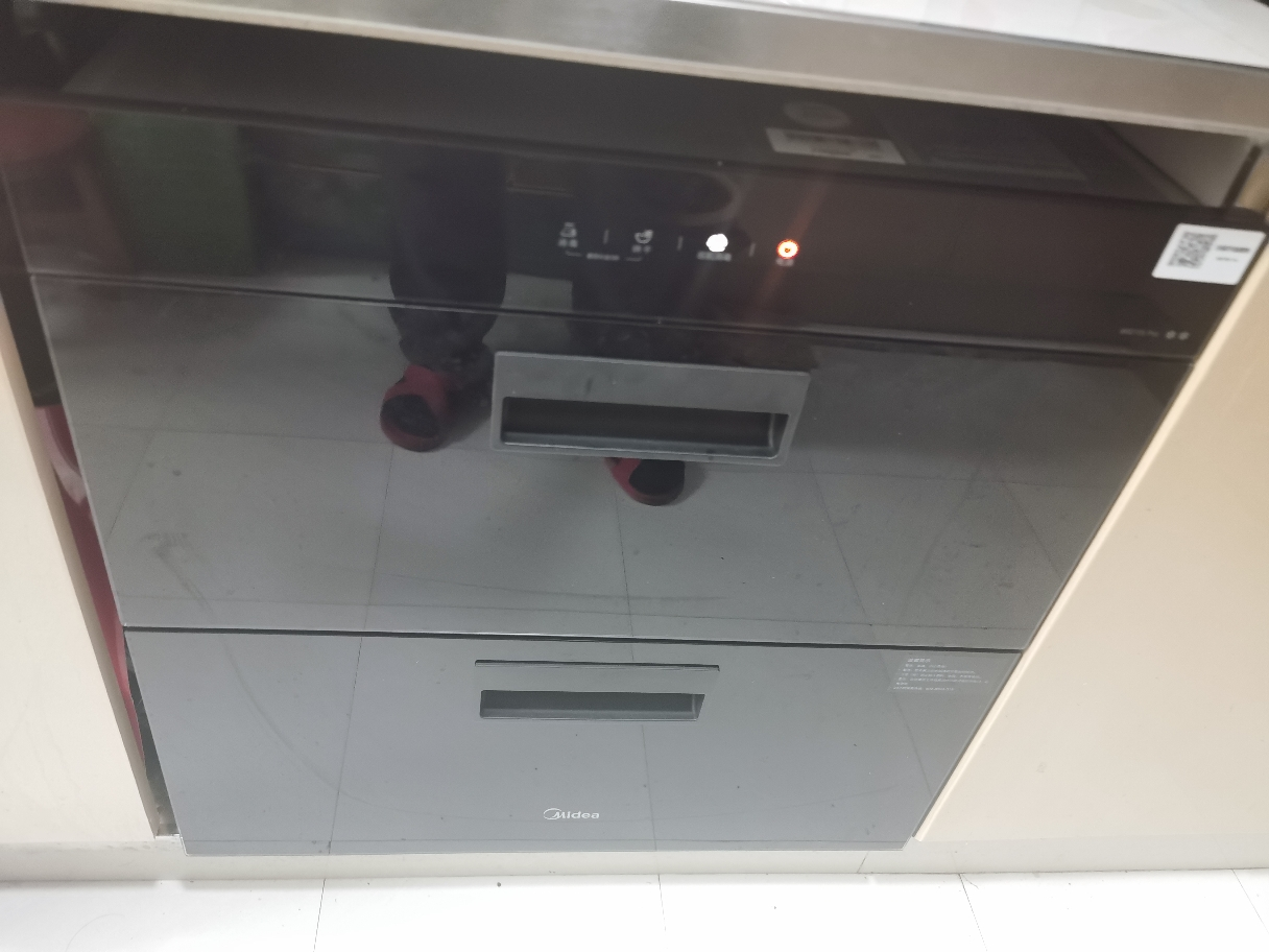 美的(Midea)消毒柜家用嵌入式 新升级光波2.0 110L双层大容量餐具碗柜碗筷 MXV-ZLP90Q15S Pro晒单图