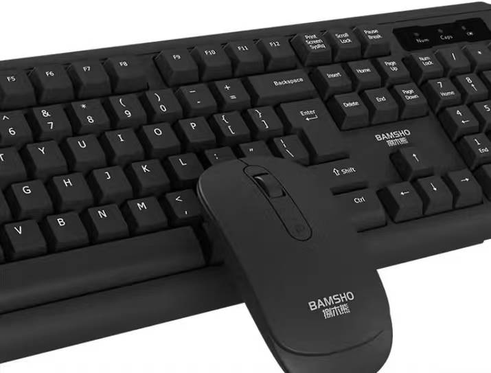 捌木熊 GJC-YXJS00003 有线键盘鼠标套装(单位:套)黑色晒单图