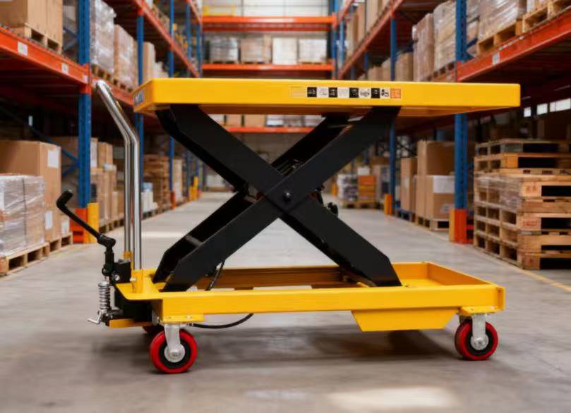 行路泽液压手动平台升降推车双剪叉PTS系列承重800公斤起升1.5米 XLZ-863SPTS800晒单图