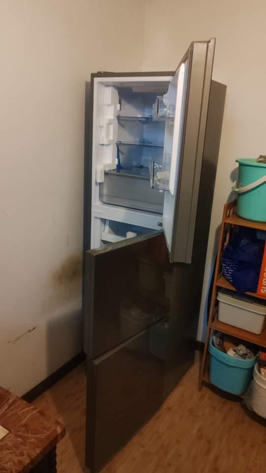 海尔(Haier) 251升无霜变频健康保鲜冰箱 简美三门 自然新鲜 一级变频 黑金净化BCD-251WGHC3E7AS晒单图