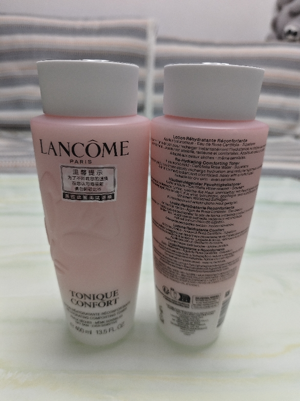 LANCÔME 兰蔻玫瑰露清滢柔肤粉水爽肤水400毫升干皮真爱补水保湿大粉水两瓶装+50ml小样晒单图
