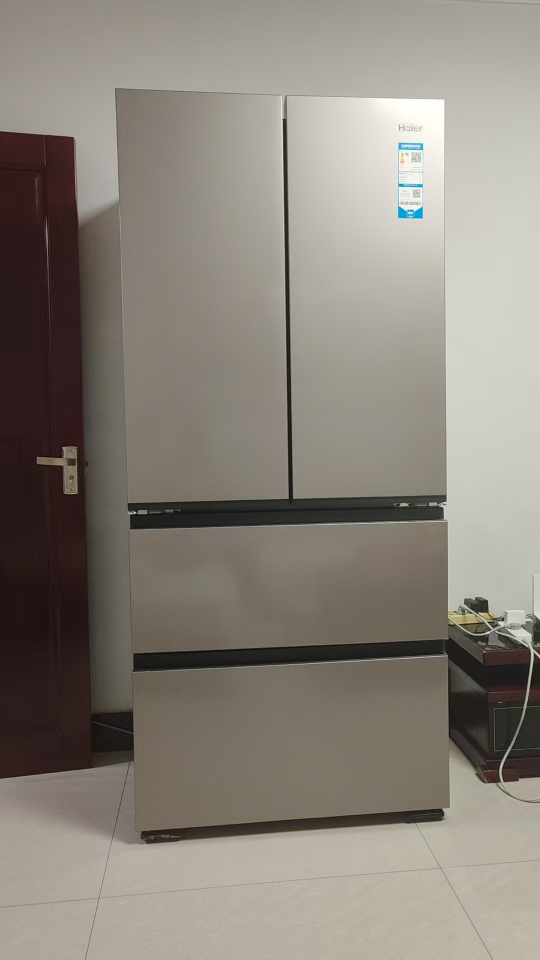 海尔(Haier) [小红花冰箱-绽放版]新品首发500L囤鲜容量594mm专业超薄BCD-500WGHFDEDH9U1晒单图