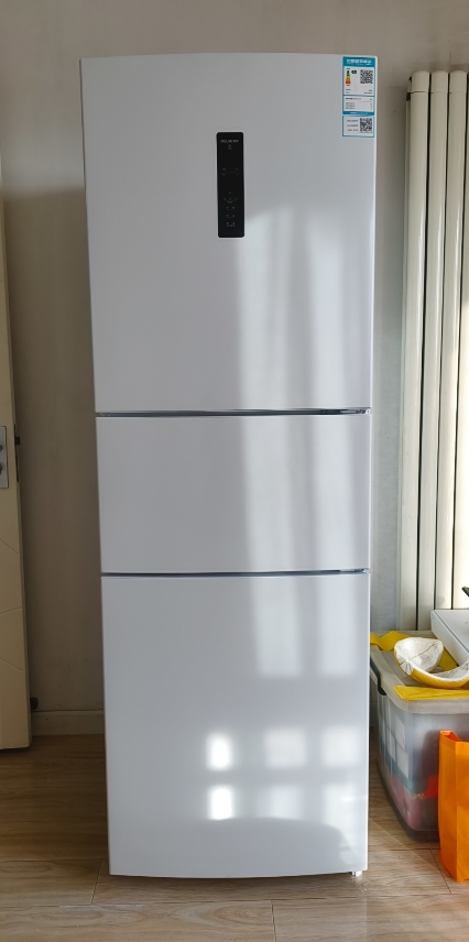 无忧嵌美菱271升三门冰箱 59.6cm窄机身小冰箱1级能效风冷无霜净味家用电冰箱以旧换新补贴BCD-271WP3CX白晒单图