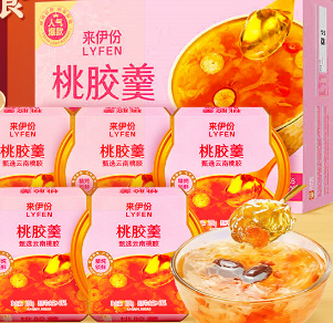 来伊份桃胶羮礼盒1200g(6盒装)早餐粥甜粥经典粥便携即食 休闲零食送礼团购晒单图