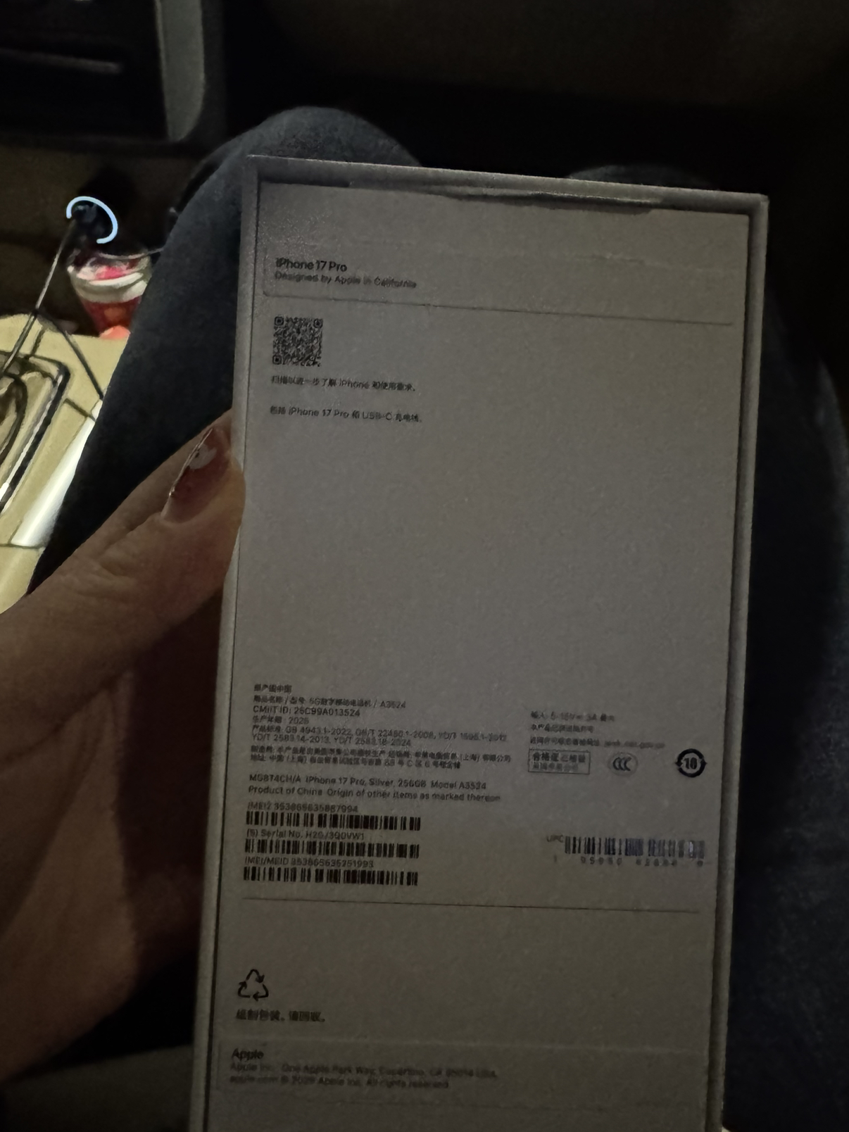 Apple iPhone 17 Pro 256G 银色晒单图