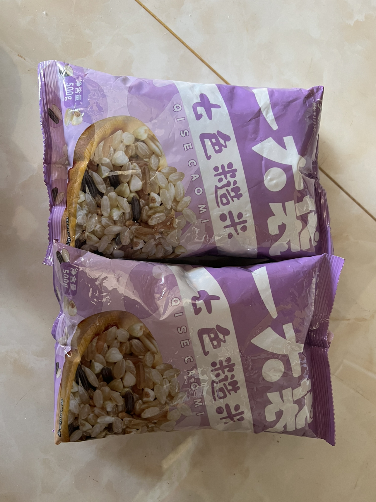 汾都香七色糙米东北500g*5袋真空代餐粥粗粮五谷杂粮健身低脂晒单图